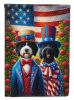 All American Portuguese Water Dog Garden Flag Mailbox Flag Decorative Yard Flag Banner Outside Patio Artwork Yard Flower Beds, Garden Size, Multicolor