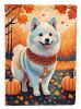 American Eskimo Fall Garden Flag Mailbox Flag Decorative Yard Flag Banner Outside Patio Artwork Yard Flower Beds, Garden Size, Multicolor