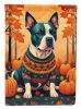 Pit Bull Terrier Fall Garden Flag Mailbox Flag Decorative Yard Flag Banner Outside Patio Artwork Yard Flower Beds, Garden Size, Multicolor