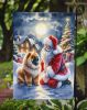 Chow Chow and Santa Claus Garden Flag Mailbox Flag Decorative Yard Flag Banner Outside Patio Artwork Yard Flower Beds, Garden Size, Multicolor
