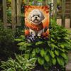 Bichon Frise Fall Garden Flag Mailbox Flag Decorative Yard Flag Banner Outside Patio Artwork Yard Flower Beds, Garden Size, Multicolor