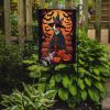 Basenji Witchy Halloween Garden Flag Mailbox Flag Decorative Yard Flag Banner Outside Patio Artwork Yard Flower Beds, Garden Size, Multicolor
