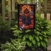 Tibetan Mastiff Witchy Halloween Garden Flag Mailbox Flag Decorative Yard Flag Banner Outside Patio Artwork Yard Flower Beds, Garden Size, Multicolor