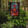 Vizsla Witchy Halloween Garden Flag Mailbox Flag Decorative Yard Flag Banner Outside Patio Artwork Yard Flower Beds, Garden Size, Multicolor
