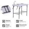 Portable Folding Camping Table with Sink / Dining Table