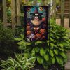 Japanese Chin Witchy Halloween Garden Flag Mailbox Flag Decorative Yard Flag Banner Outside Patio Artwork Yard Flower Beds, Garden Size, Multicolor