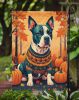Pit Bull Terrier Fall Garden Flag Mailbox Flag Decorative Yard Flag Banner Outside Patio Artwork Yard Flower Beds, Garden Size, Multicolor