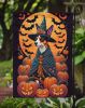 Basenji Witchy Halloween Garden Flag Mailbox Flag Decorative Yard Flag Banner Outside Patio Artwork Yard Flower Beds, Garden Size, Multicolor
