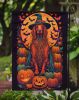 Irish Setter Witchy Halloween Garden Flag Mailbox Flag Decorative Yard Flag Banner Outside Patio Artwork Yard Flower Beds, Garden Size, Multicolor