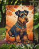 Airedale Terrier Fall Garden Flag Mailbox Flag Decorative Yard Flag Banner Outside Patio Artwork Yard Flower Beds, Garden Size, Multicolor