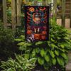 Tibetan Spaniel Witchy Halloween Garden Flag Mailbox Flag Decorative Yard Flag Banner Outside Patio Artwork Yard Flower Beds, Garden Size, Multicolor