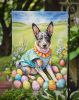 Australian Cattle Dog Easter Egg Hunt Garden Flag Mailbox Flag Decorative Yard Flag Banner Outside Patio Artwork Yard Flower Beds, Garden Size