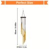 1pc, 21.6 Inches Golden Vintage Wind Chime (12 Aluminum Tubes With Hooks), Creative Gift, Birthday Gift, Mother's Day Gift, Indoor Decor
